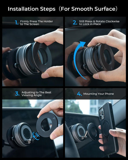Vacuum Magnetic Suction Cup Phone Holder Mount